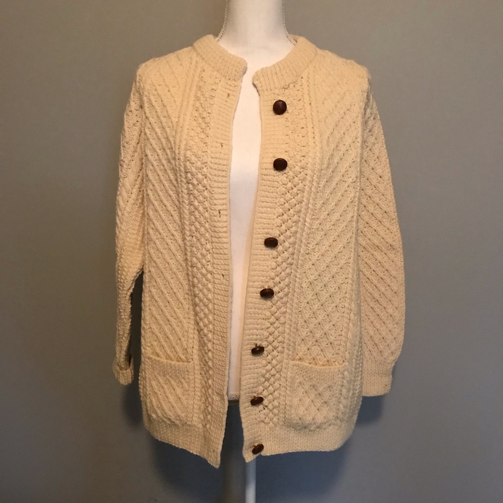 100% Wool Authentic Irish Sweater Cork, Ireland